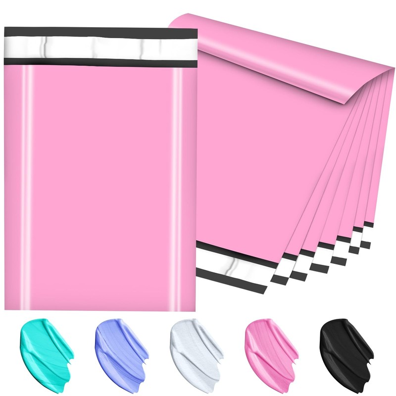 200 PCS 10×13″ Pink Poly Mailers Shipping Bags Self Seal Mailing Envelopes