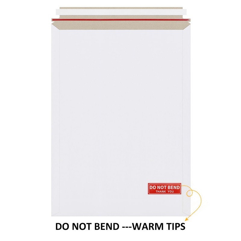 25 Pack 13x18 Inch Large Rigid Mailer Self Seal White Cardboard Envelopes gallery