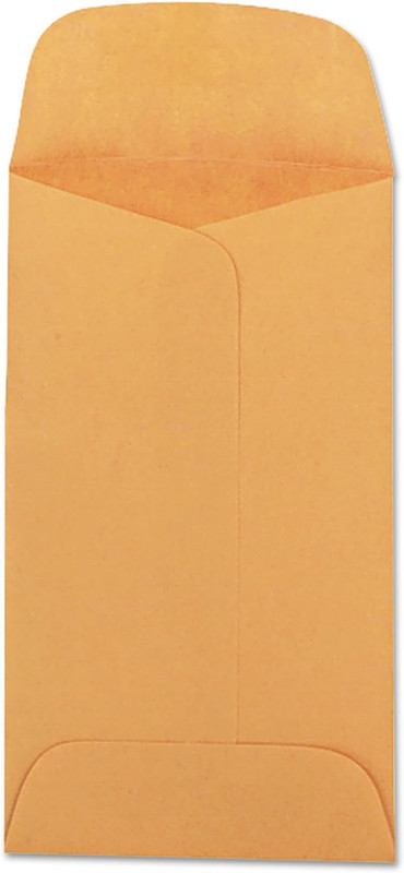Coin Envelopes,Size 3,20 Lb,2-1/2 Quot;X4-1/4 Quot;,500/Bx,Kraft