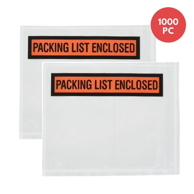 Packing List Envelopes 4.5"X5.5" Pouches Invoice Enclosed Adhesive Bags Pack of gallery