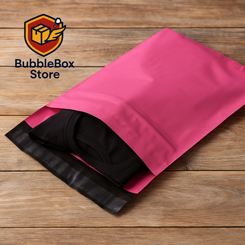 Pink Poly Mailers 14.5x19 Shipping Bags Self Seal Waterproof Choose Qty gallery