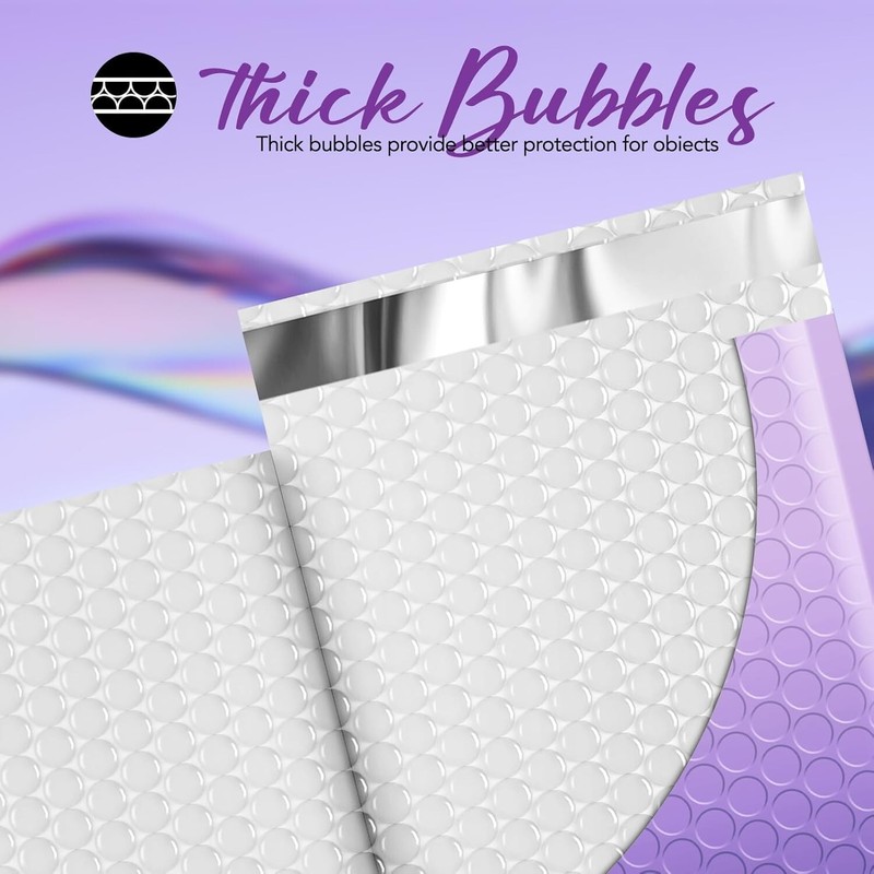 Large Bubble Mailers Bags 10.5x16 240pc Padded Envelope 10.5x15 Gradient Purple gallery