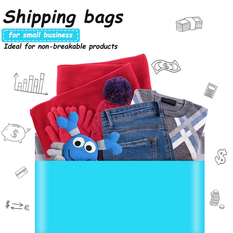 Poly Mailers 6x9 Inch 100 Pcs, Strong Adhesive Bags for Clothing, Durable Thi... gallery
