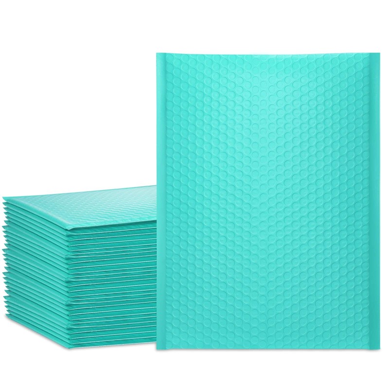 UCGOU Bubble Mailers 10.5×16 Inch Teal 25 Pack Poly Padded Envelopes Large #5…