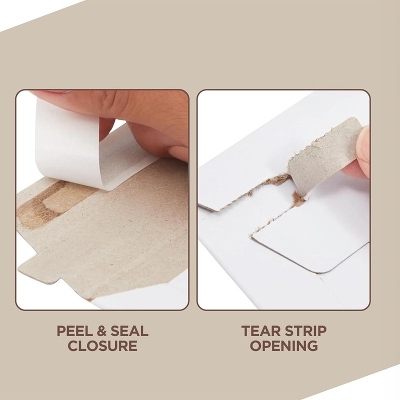 25 PCS 12.75x15 Inch Rigid Self Adhesive White Cardboard Mailers gallery
