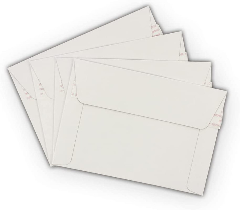 Cardboard Photo Mailers White 6.5X4.5 Self Seal Envelopes Rigid Stay Flat