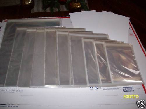 6 – 11 X 14 ACID FREE ART NEWSPAPER PERIODICAL CLEAR ARCHIVAL STORAGE ENVELOPE