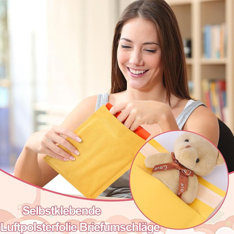 Kraft Bubble Mailers 6X10"100Pack Usable Size 6X9In,Self Seal Strong Adhesive Sh gallery