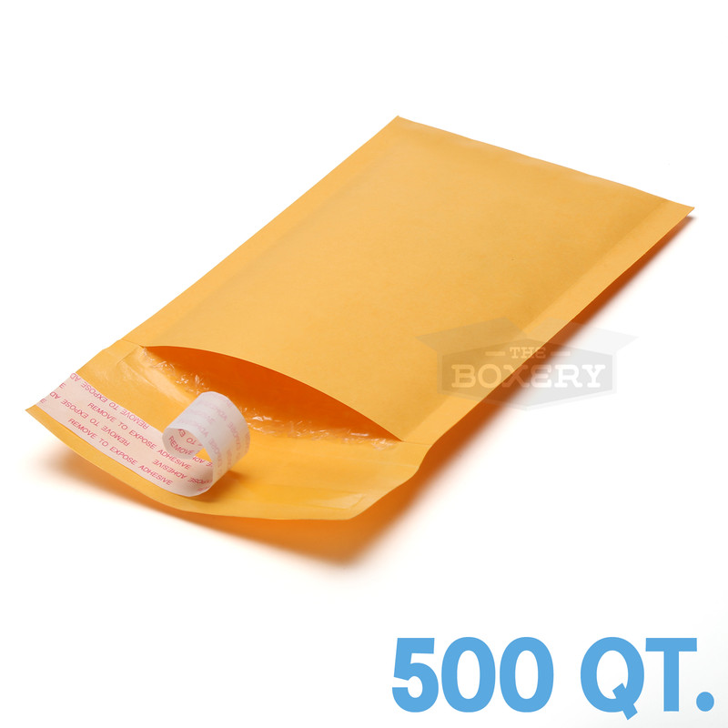 500 #00 5×10” Kraft Bubble Padded Envelopes Mailers 5 x 10 from TheBoxery