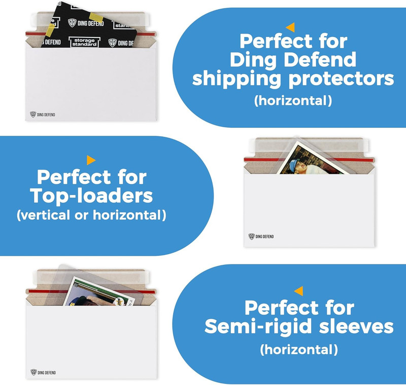 110-Pack Card Shipping Envelopes - 7 X 4.35 Inches Trading Cards Self-Adhesive M gallery