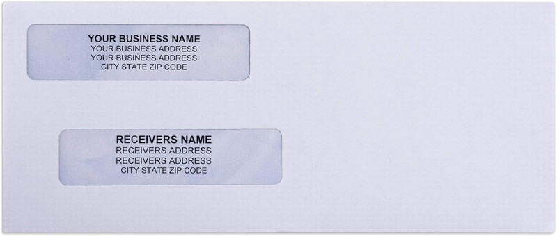500 Self Seal Quickbooks Double Window Security Check Envelopes - for Business L gallery