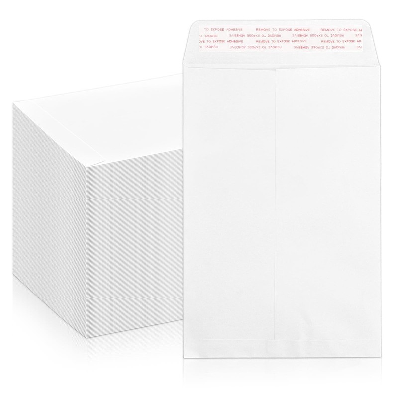 White Catalog 6×9 Envelopes Self Seal 250 PCS, Security Printable Envelopes 6…