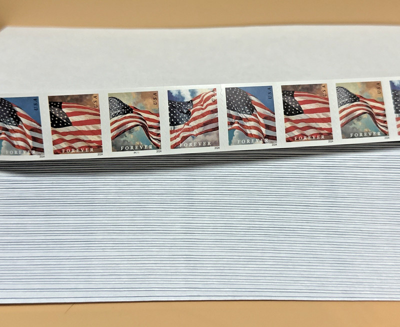 200 1st Class Postage Affixed With Security Peel & Seal Envelopes #10 Size 4⅛X9½ gallery