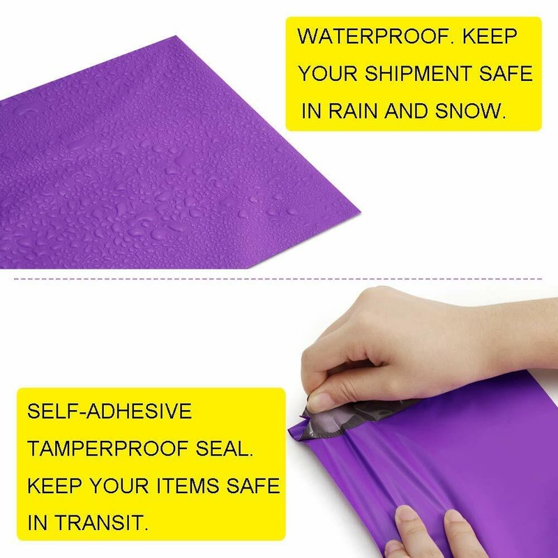 1000 Purple Poly Mailers 12x16 Shipping Bags Plastic Packaging Mailing Envelope gallery