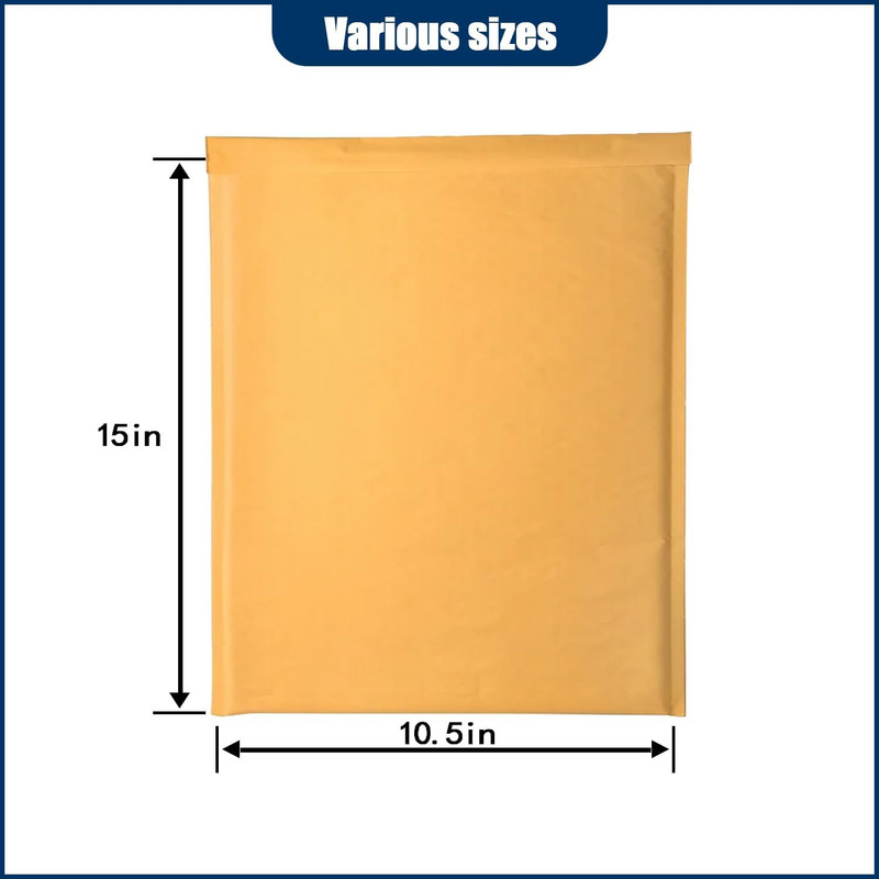 Bubble Mailer Envelopes, 25 Pack Kraft Padded Envelopes, Large Bubble Mailers 10 gallery