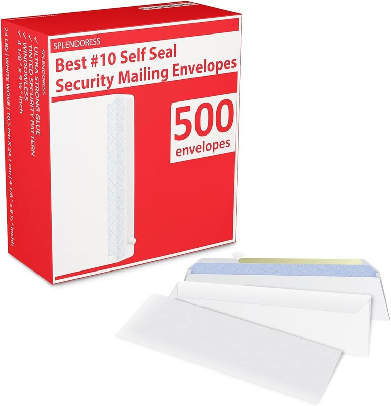 No. 10 White Envelopes | 4-1/8 x 9-1/2 | 500 Pack gallery