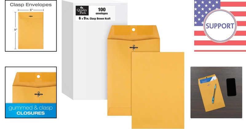 Heavyweight 28 lb Opaque 6x9 Envelopes - Perfect for Mailing & Storing 100/Box gallery