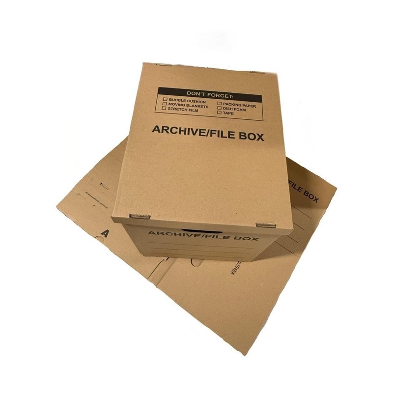 25 - Pack 18x15x14 Medium Standard File Storage Moving Box with Lid... gallery