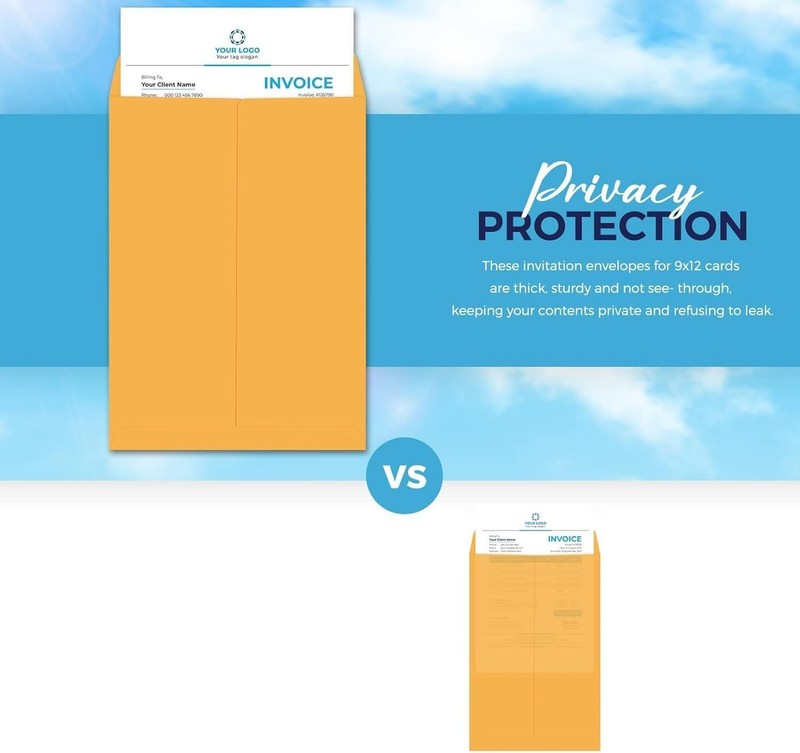 Manila Envelopes Self Seal 9 x12 100pack, Yelllow Manilla envelopes 9x12 for ... gallery