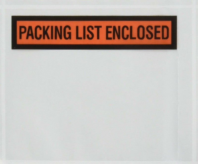 Sales4Less Packing List Envelopes 4.5″x5.5″ Pouches Invoice Enclosed Adhesive