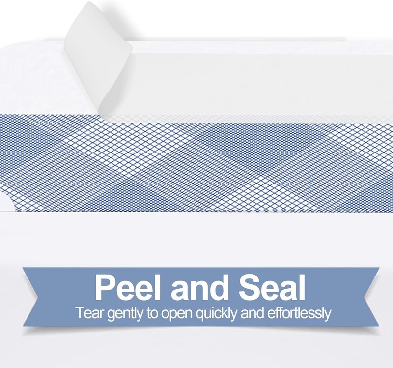 500#9 Double Window Security Envelopes, PANDRI NO.9 Self Seal White Envelopes De gallery