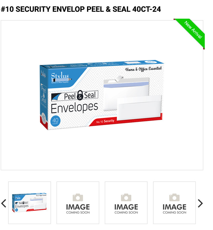 PEEL & SEAL ENVELOPES – 40 COUNT
