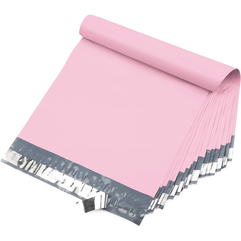 1000 6X9 M1 POLY MAILERS SHIPPING ENVELOPES PLASTIC BAGS-Light Pink