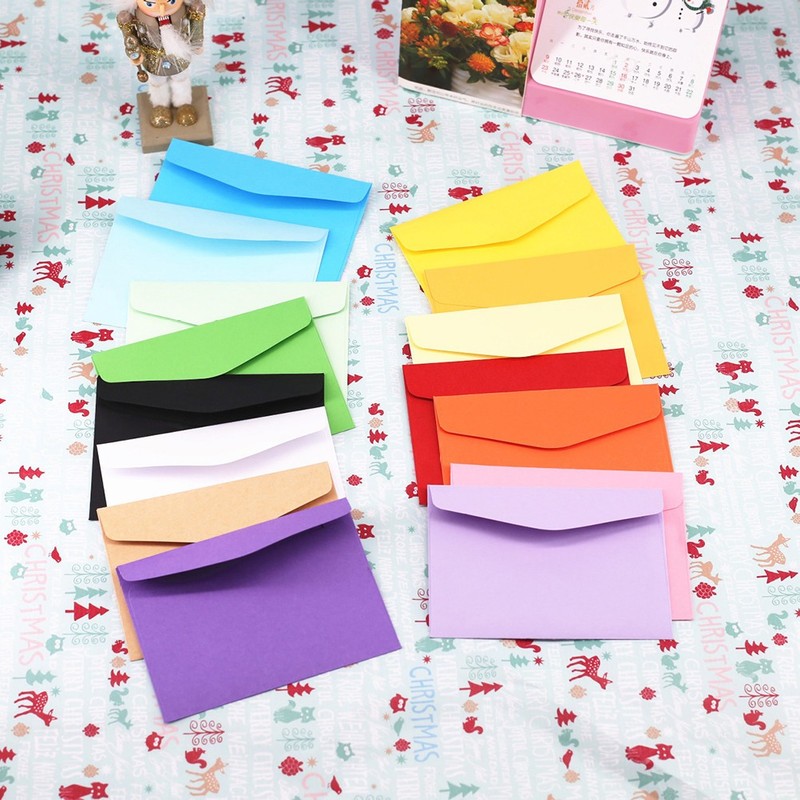 60 Pcs Envelopes for Greeting Cards Small Colorful Colored Colourful gallery