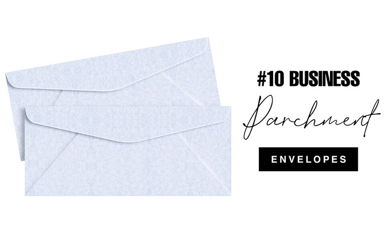 Bluestone Parchment #10 Business Envelopes, 4 1/8 x 9 1/2", 24w (90gsm), 50 Qty gallery