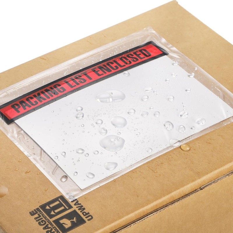Packing List Envelopes 4.5x5.5 Inch Pouches Invoice Adhesive Clear 1000 PCS gallery