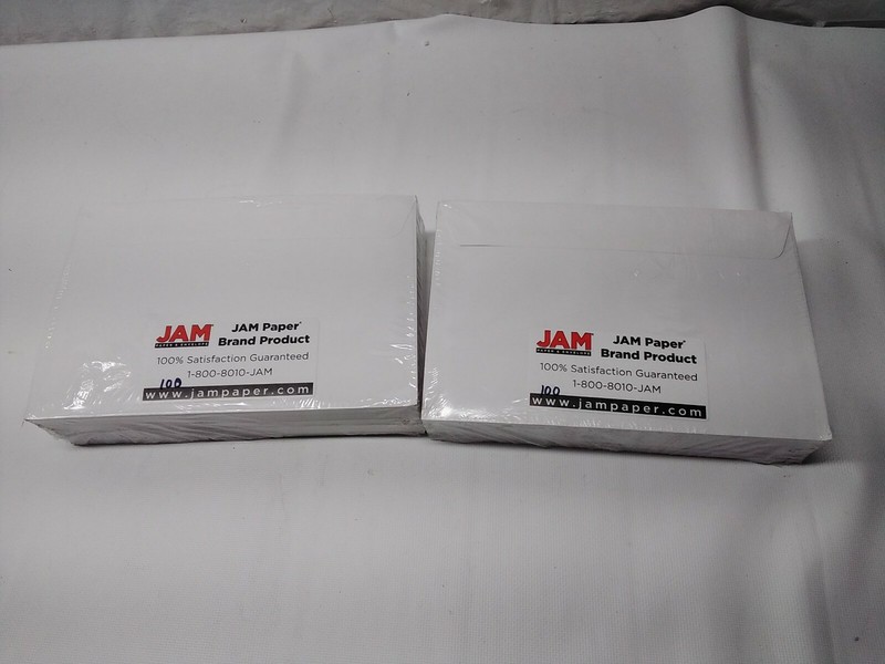 2 Pack JAM White Commercial Envelope 6×9 100 Count