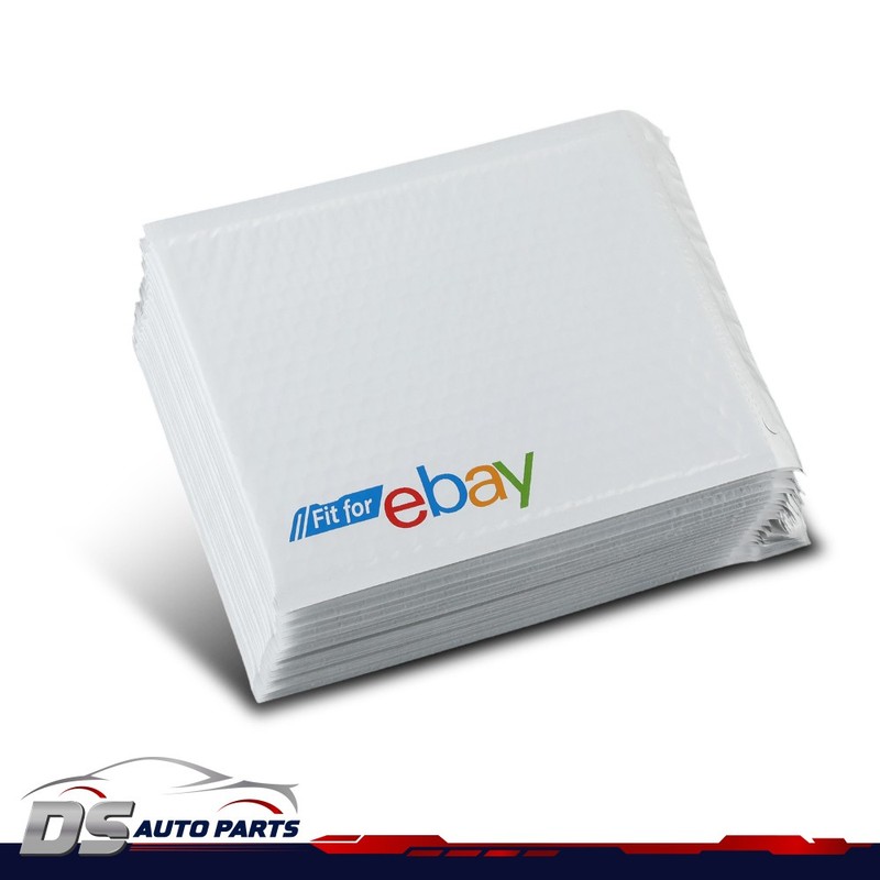100 Pieces Padded Bubble Mailer White EnvelopeWith Color Logo