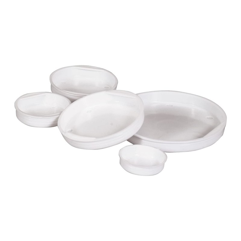 Aviditi 3″ White Plastic End Caps for Mailing Tubes – 100 Pack