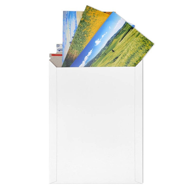 9x11.5 Self Seal Photo Mailers 25 Pack Flat White Cardboard Envelopes 9.25x11.75 gallery