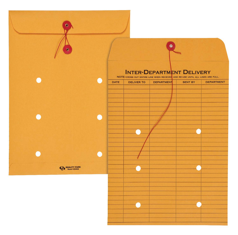 9 X 12 Interoffice Envelopes, 1 Pack, Inter Office Routing Envelopes with String gallery
