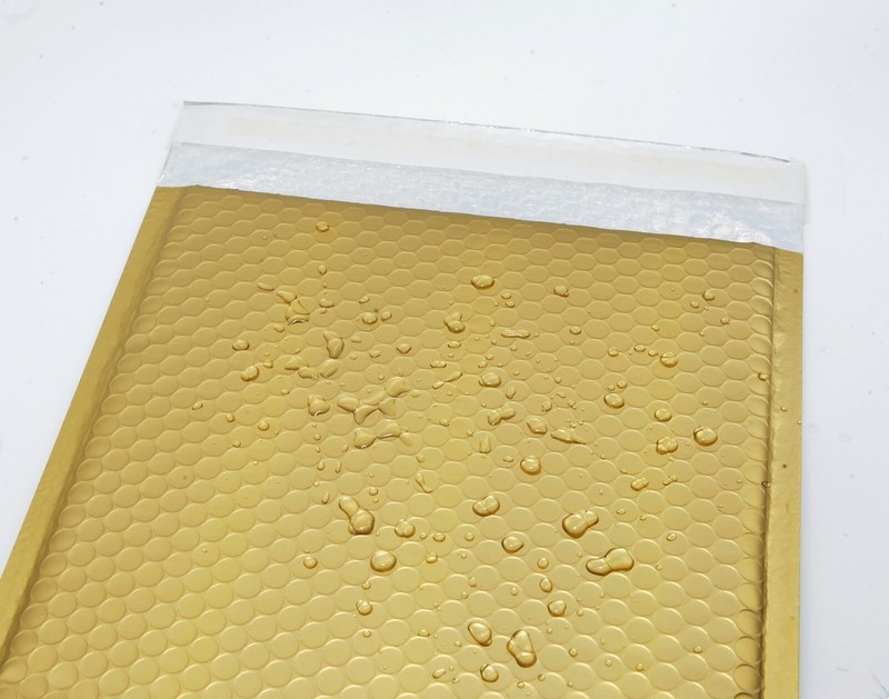 50 #0 Matte Metallic Gold Poly Bubble Mailers Envelopes 6x10 DVD Wide CD gallery
