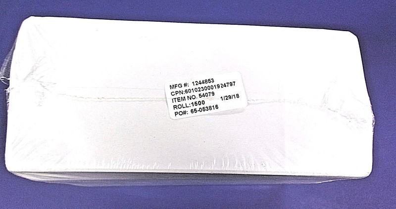 MFG 1244853 4″ x 9″ Item NO 54079 Roll 1500 65-053816