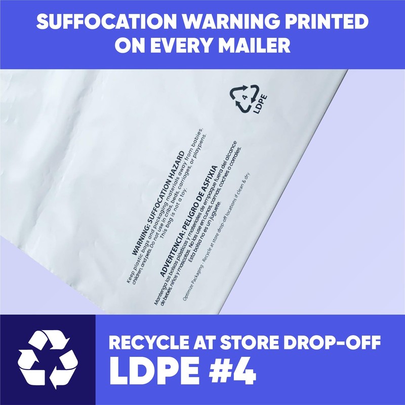 10x13 Heavy-Duty Poly Mailers – 30-Pack, White 3 Mil Thick Shipping Bags – Wa... gallery