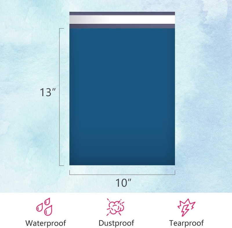 Opaque 10x13 Navy Blue Poly Mailers - 100pc Strong Mailing Envelopes gallery