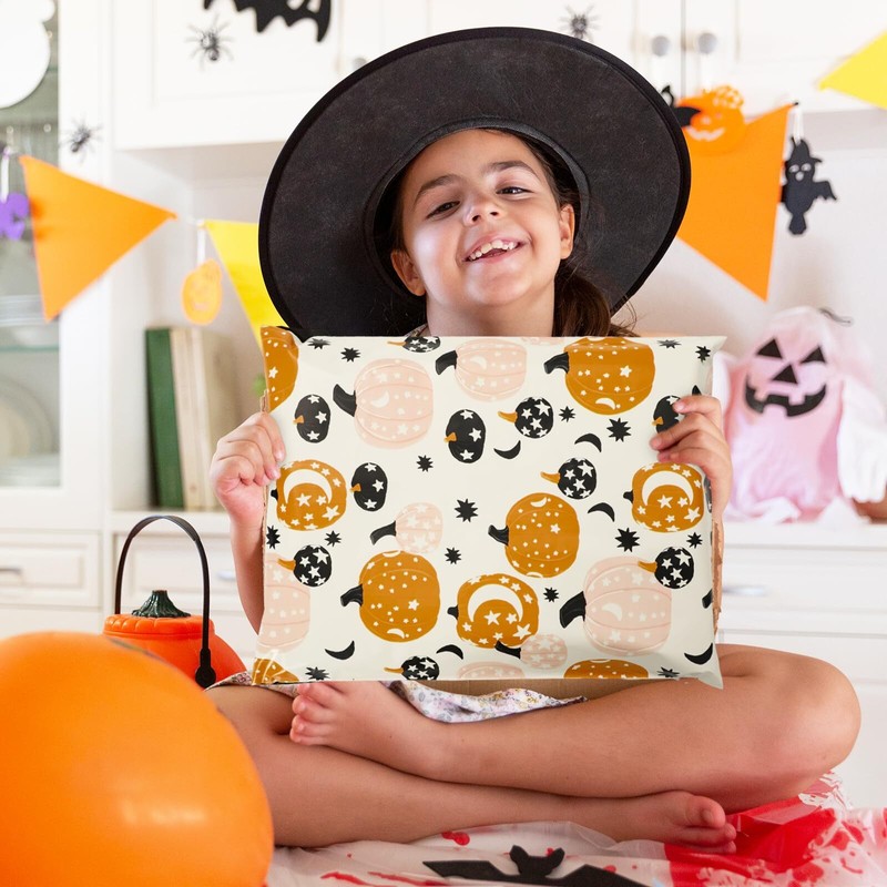 100Pcs Fall Poly Mailers 10 x 13 Inch Orange Pink Pumpkin Packaging Bags Wate... gallery