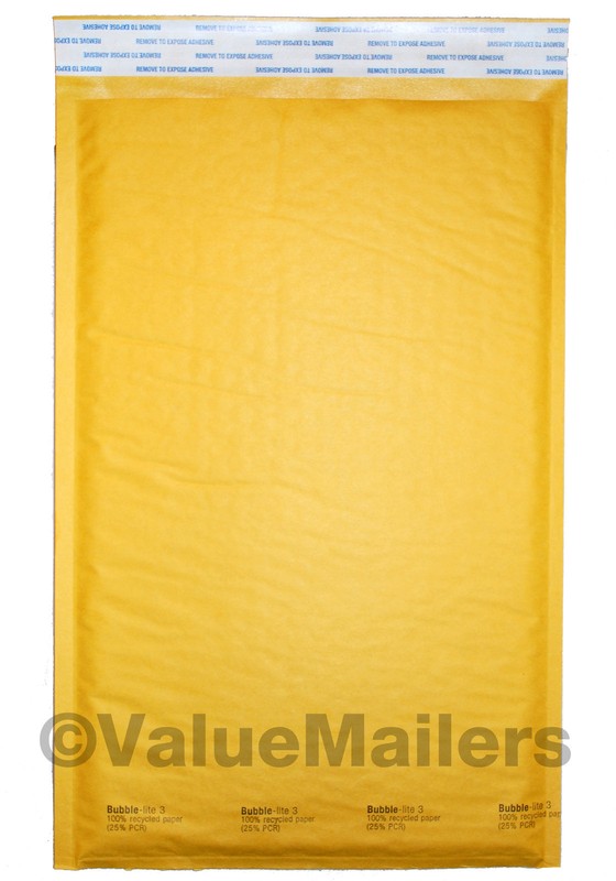 100 #3 8.5×14.5 ” Bubble – Lite ” Kraft Bubble Mailers Padded Envelopes Bags