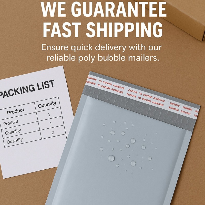 5x9 #00 Poly Bubble Mailers Padded Envelopes Shipping Bags Self-Seal gallery