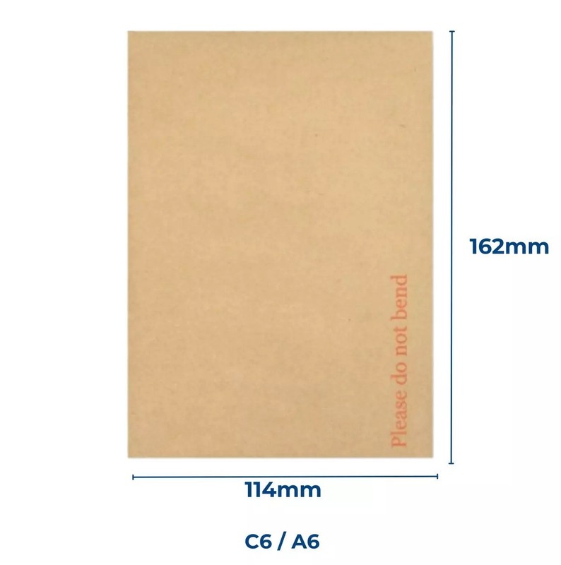 Please Do Not Bend Hard Card Board Backed Envelopes Brown Manilla C6 C5 A5 A4 A3