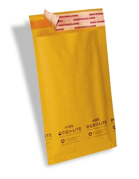 500 #000 4×8 X-Wide Ecolite USA Kraft Bubble Mailers Envelopes TheBoxery