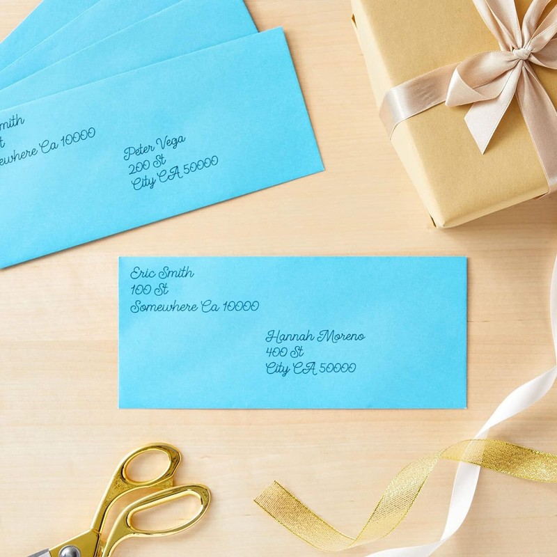 200 Pack Blue #10 Business Envelopes 4-1/8 x 9-1/2 In Business Mailing gallery