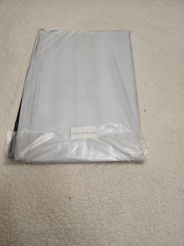 19×24 50 pcs POLY MAILERS ENVELOPES SELF SEAL FREE PRIORITY SHIPPING White