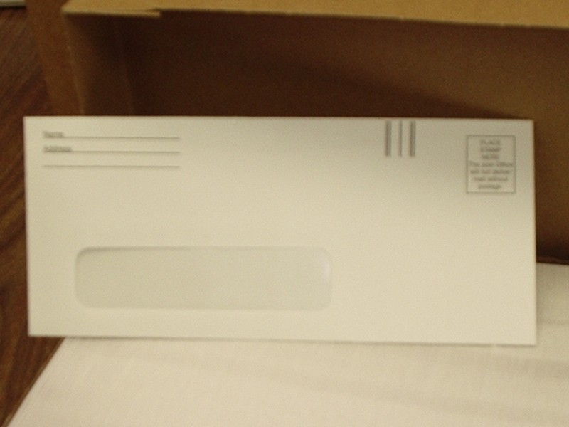 Envelopes #9 (3 7/8"X8 7/8") w 1 Receipent Window 1 Box $5.00 / 5 Boxes $15.00 gallery