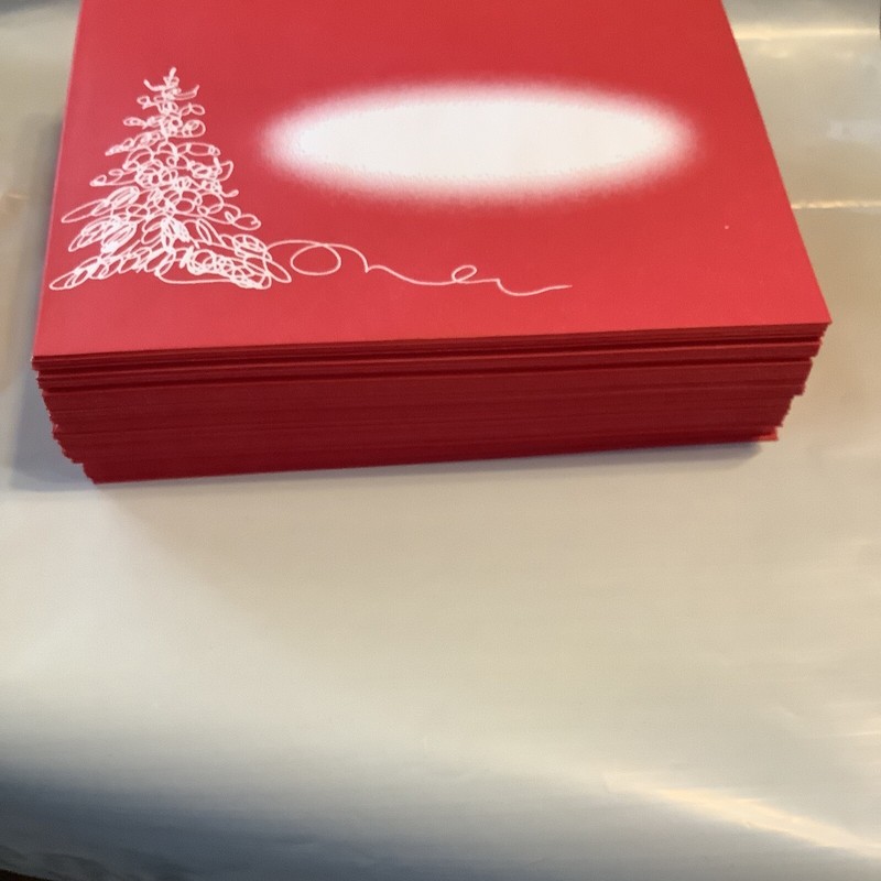 100 - UNISOURCE *SEASONS* ENVELOPES -RED - SIZE 7 1/4 X 5 1/4 (2-FD-77) gallery