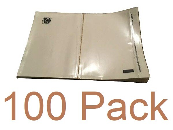 100 x Clear 7″ x 10″ Pouches Shipping Address Label Package Insert Sleeve Window