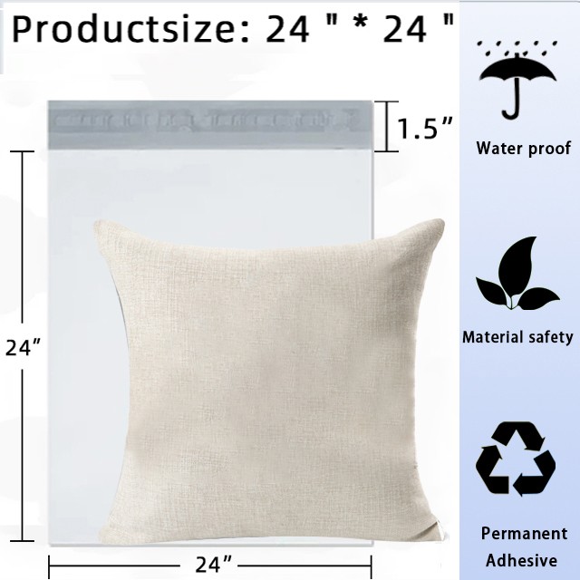 #7 19x24 Poly Mailer Shipping Mailing Packaging Envelope Bag, White, 300 Pieces gallery